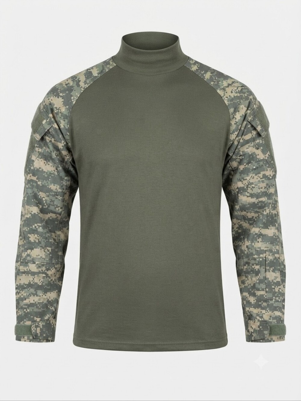 TRU-SPEC Combat Shirt Size Large Olive Camo Tactical Rip-Stop. Military